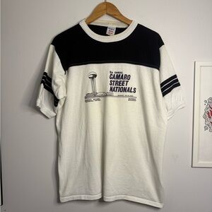 Vintage 80’s Camaro Street Nationals 1988 Black and White T-Shirt Michigan